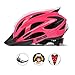 Bike Helmet, Adjustable Lightweight Bicycle Helmets Specialized Cycling Helmet for Adult Men&Women Road and Mountain Bike with Detachable Visor&Rear LED Light
