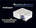 KATAIMUZI 2018Projectors Mini Projectors HD 1080P Portable Video Projector LED Multimedia Home Theater Movie Projector 1500 Lumens LCD Mini Projector with 200 INCH Giant Image (White)