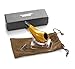ShowJade TM Traditional Yellow Tobacco Pipe (With Pipe Pouch)