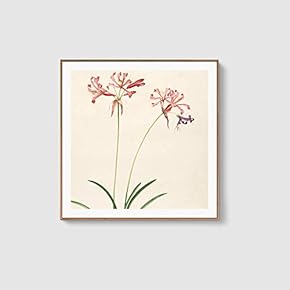 Framed Canvas Home Artwork Decoration Beautiful Flower Canvas Wall Art for Living Room, Bedroom - 16x16 inches