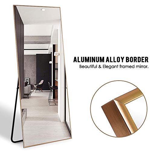 image for NeuType Full Length Mirror Floor Mirror with Standing Holder Bedroom/L