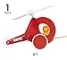 Brio Pull Along Helicopter Toy, Red