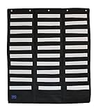 30 Pocket Chart, Hanging Wall/Door File Storage Organizer with Metal Hanging Hooks - for Classrooms, Office, Mail, Waiting Room, Scrapbooking, Records/Vinyl, Hobby Tools, and More
