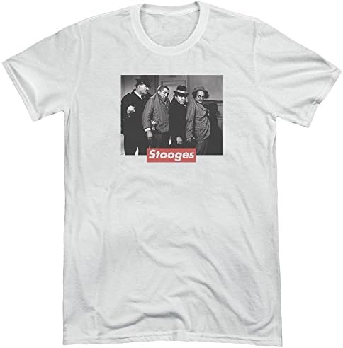 Three Stooges Supreme Rip Mens Tri-Blend Short Sleeve Shirt WHITE XL
