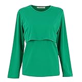 Norbi Multi-Color Pregnant Maternity Nursing Tops Breastfeeding T-Shirt