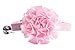 Designer Breakaway Cat Collar with Bell Soft Cloth Flower Ball Adjustable Velvet Kitty Puppy Dog Necklace Light Pink