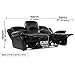 Case Andrea MilanoTM Bonded Leather Double Recliner Sofa