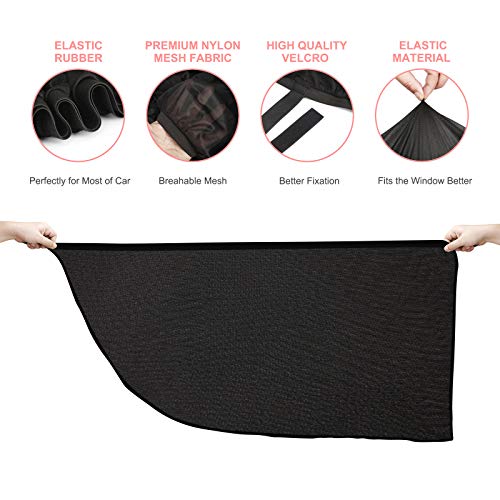 Car Sun Window Shade - Car Window Bug Screen-Window Sunshades Breathable Mesh Baby Car Rear, Protect Kids from Sun Glare… - Image 4