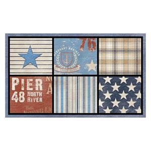Dintex American Art Doormat, 45 x 75 Centimetres, Multicoloured