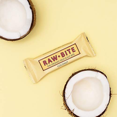 RAWBITE COCONUT in der 12er Box - Vegan, glutenfrei & ohne Zuckerzusatz (enthält von Natur aus Zucker) – Bio Frucht-Nuss-Riegel mit Kokos (12 x 50 g) – Bild 6