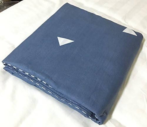 Belles Maison Casual Duvet Cover Triangle pattern Blue,No comforter,Full Queen Size