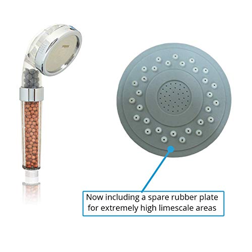 Rymerce Ionic Shower Head Handheld 3way Function Filter Bead