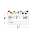 Happy Birthday to from Sticker for Gift Tag Labels - Birthday Present Stickers - Size 3x2 Inches - Pack of 50