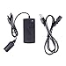 Wonderoto Power Adapter Converter/Transformer / Adaptor / Inverter 110V AC to 12V 5A DC Car Cigarette Lighter Socket Power Supply Color Black