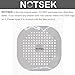NOTSEK Shower Drain Covers, Silicone Tube Drain Hair Catcher Stopper with Sucker for Bathroom Kitchen, Rubber Bathtub Sink Strainer Plug Filter Trap Home Drain Protectors (Grey)