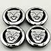 WholesaleNYAutoParts 4 Pieces Black & Chrome Wheel HUB Center 4 CAPS for Jaguar Type X Type XK XF XJ8 XK8 New Set of 4X Jaguar Center Wheel Hub Caps 59MM Black/Chrome S-Type X-Type XJR