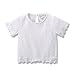 Baby Girls Tshirt Kids / Toddler Girls Bottoming Shirt Children Blouses Tees (104(36-48Month), Off-White)
