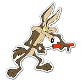 Wile E. Coyote dynamite Vynil Car Sticker Decal - Select Size