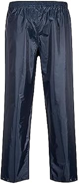 Portwest S441 Men's Waterproof Rain Overpants Class 3 Lightweight Navy Medium view 2
