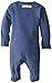L'ovedbaby Unisex-Baby Organic Cotton Footed Overall, Slate, 0/3 Months