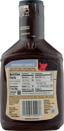 BULL’S-EYE HICKORY SMOKE BBQ BARBECUE SAUCE (18 OZ BOTTLE)