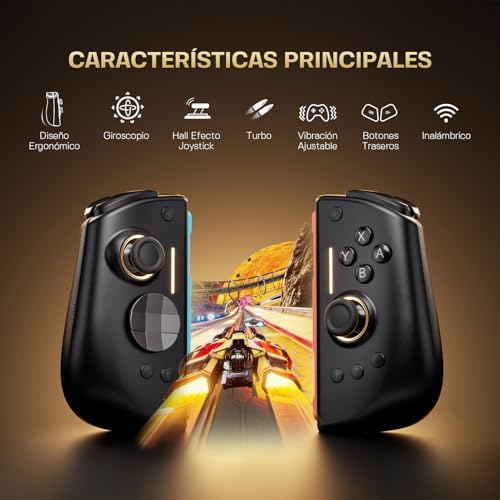 NYXI Hyperion 3 Control Switch 2 – El Primer Control Inalámbrico Third-Party para Switch 2 del Mundo, Giroscopio de 9 Ejes, con Botones Mecánicos, Joysticks Hall Effect de Alta Precisión, Vibración Regulable y 2 Botones Traseros Programables