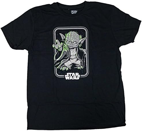 Stars Wars The Last Jedi Tee Shirt T-Shit Yoda, Obi-Wan or Luke Skywalker (Medium, Yoda)