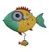 Allen Designs Wide Eyed Fishy Pendulum Wall Clock Fish