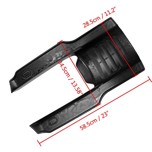 AQIMY Motorcycle 7" Rear Fender Extension Stretched Filler for Harley Touring Street Road Glide 1996-2008 2007 2006 2005