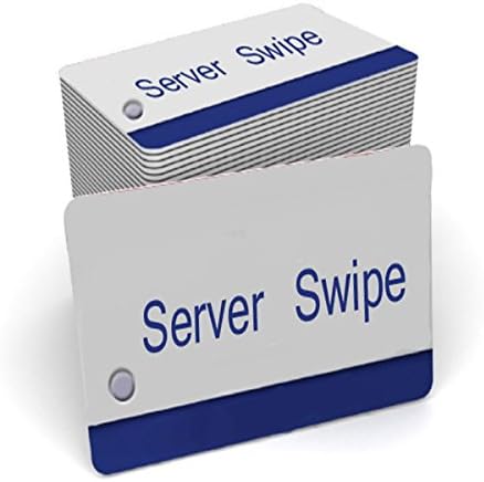 50 Micros Server Swipe Cards + 5 Swipe Reader Cleaning Cards
