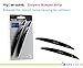 Hypersonic 2 Pcs Set Black Car Door Edge Guard Bumper Protector Molding Trim