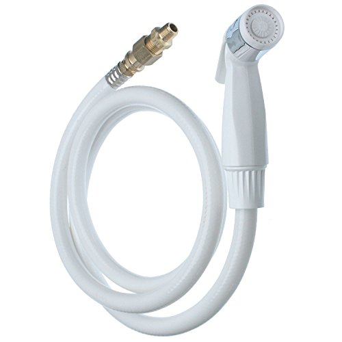DANCO Complete Installation Kit for Vinyl Faucet Spray Hose & Assembly, White, 4-Feet, 1-Set (16560)