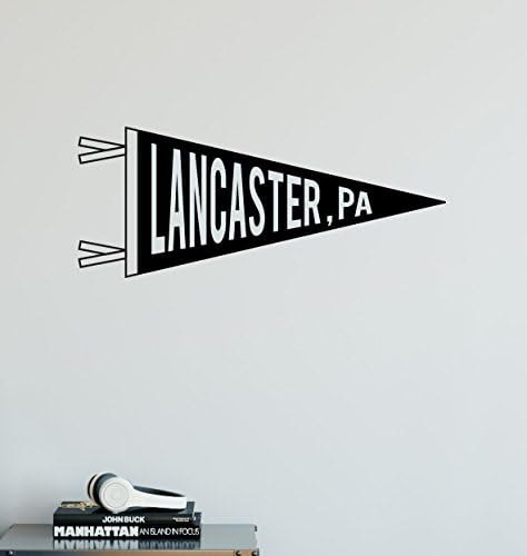 Lancaster, PA Vintage Style Pennant Wall Decal Sticker