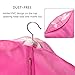 Univivi Dance Costume Bags Foldable 36 inch for Dance Competitions Garment Bag, with 2 Zipper Mesh Pockets and Clear Window, for Storage or Travel Set of 3 （Pink）