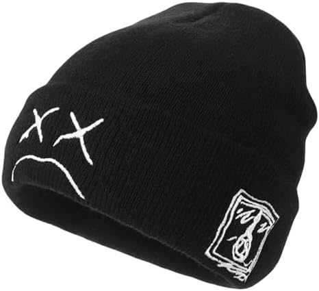yolrdiw Women Beanie Y2k Letter Graphic Soft Warm Knitted Hats Men