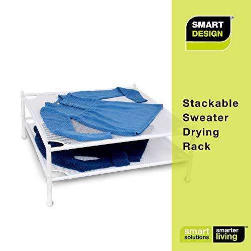 Smart Design Sweater Dryer Rack w/ 4 Legs Flat VentilAir Breathable