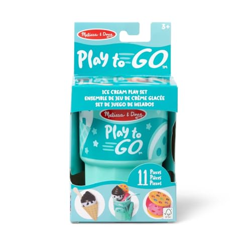 MELISSA & DOUG Play To Go Ice Cream Play Set Toy, 1 EA