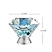 3S 10pcs 40mm Crystal Glass Diamond Shape Cabinet Knob Drawer Pull Handle Come with 2 Kinds Size of Screws
