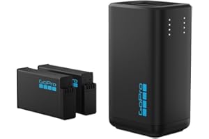 GoPro Dual Battery Charger + 2 Enduro Rechargeable Batteries for MAX2 - Official GoPro Accessory