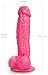 Beauty Molly Superior 7 Inch Anal Realistic Penis Dildo with Suction Cup Adult Sex Toys for Women, Pink