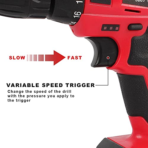 Electric Cordless Drill Kit AUTOJARE Rechargeable Power Drill Driver