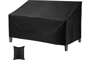 Skyour Outdoor Patio Loveseat Bench Cover Waterproof 2/3/4 Seater Bench Seat Sofa Covers Dustproof Durable Lounge Deep Chair Furniture Protector Bench Seat Cover for Backyard Veranda Lawn Garden