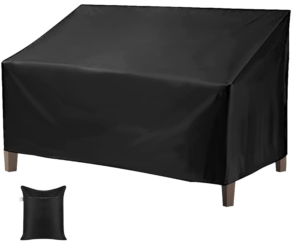 Outdoor Patio Loveseat Bench Cover Skyour Waterproof 2/3/4 Seater Bench Seat Sofa Covers Dustproof Durable Lounge Deep Chair Furniture Protector Bench Seat Cover for Backyard Veranda Lawn Garden