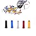 Daimay 100 PCS Bike Brake Cable Caps Bike Shift Cable End Crimps Alloy Road Caps for Road Mountain Bikes, 20 PCS for Each Color of Red Black Gold Silver Bluethumb 1