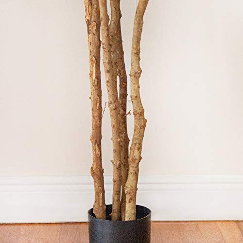 Nearly Natural 6ft Fiddle Leaf Fig Artificial Trees, 72in, Green