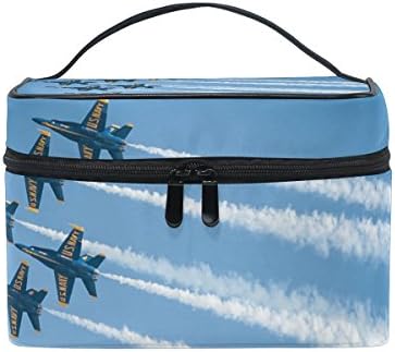 MaMacool Jet Aircraft Show Cosmetic Bags for women Travel Makeup Toiletry Organizer Case