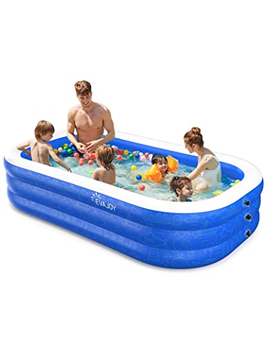 Inflatable Pool, EVAJOY 118'' x 72'' x 20'' Above