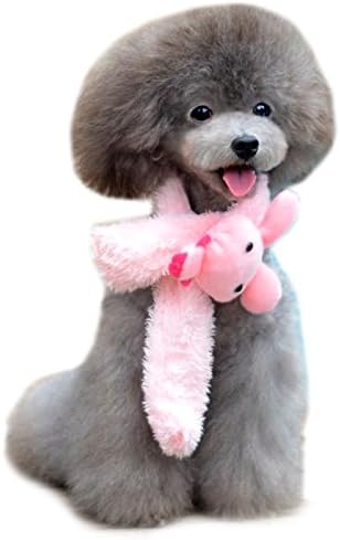 Alfie Pet by Petoga Couture - Leah Winter Faux Fur Scarf for Dogs and Cats - Color: Pink