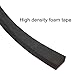 CCHUIXI High Density Foam Tape,Single Side Adhesive,Soundproofing Waterproofing Insulation Foam Gasket Tape Weather Strip (1/16