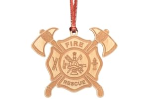 Emergency Services Gifts for Christmas for Holiday Decorations for Tree, EMS, Police, Fire (Fire)